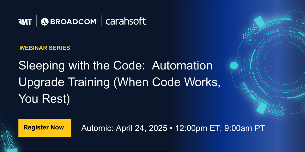 [AUTOMIC WEBINAR] Sleeping with the Code: Automation Upgrade Training (When Code Works, You Rest)